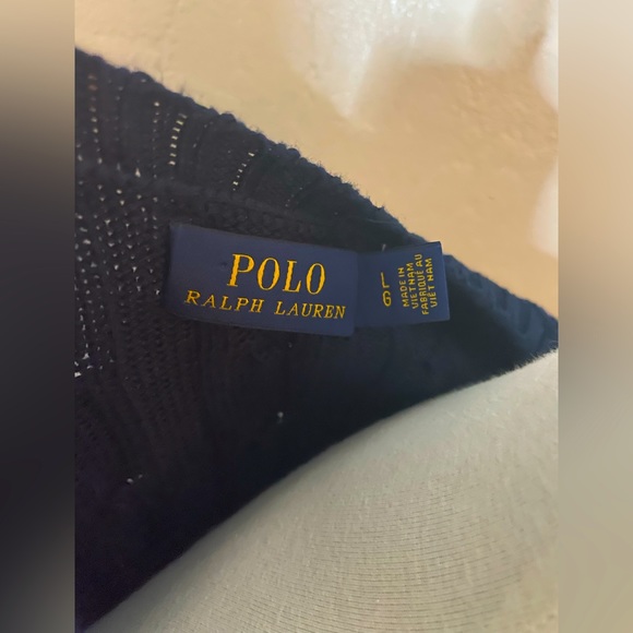 New! Polo Ralph Lauren Cable Knit Crewneck Sweater Dress in Navy Size Large🤍🐎 - Picture 11 of 12